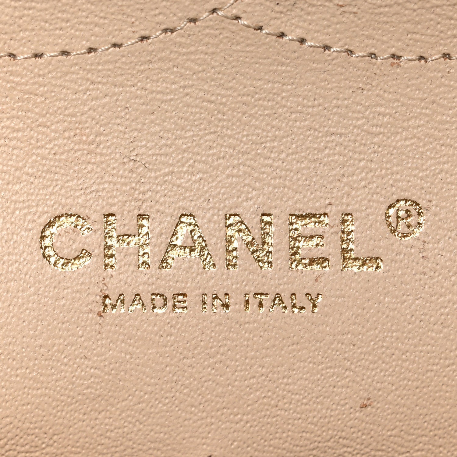 Caviar Quilted Jumbo Double Flap Beige Clair