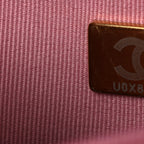 Tweed Quilted Wallet On Chain WOC Pink