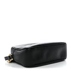 Pebbled Calfskin Small Soho Disco Bag Black