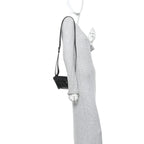Soft Grained Calfskin Vertical T-Pocket Crossbody Bag Black