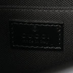 GG Supreme Monogram Textured Dollar Calfskin Retro Interlocking G Flap Messenger Bag Black