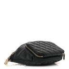 Caviar Quilted Business Affinity Waist Belt Bag Black