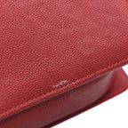 Caviar Quilted Medium Boy Flap Red