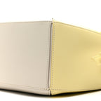 X ALBERS Nappa Calfskin Small Puzzle Bag Pale Grey Light Citrine