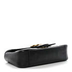 Calfskin Matelasse Mini GG Marmont Shoulder Bag Black