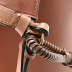 Calfskin Gate Bucket Bag Brown