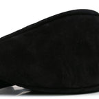 Suede Small Slouchy Banana Bag Black