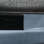 Grained Calfskin Bee Star Small Padlock Shoulder Bag Black