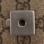 GG Supreme Monogram Suede Mini Dionysus Shoulder Bag Beige Ebony Vulcanic Red
