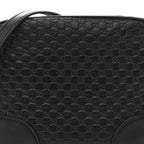 Microguccissima Mini Bree Messenger Bag Black