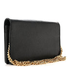 Dollar Calfskin Mini GG Marmont Chain Wallet Black