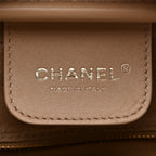 Calfskin Large Bowling Bag Beige