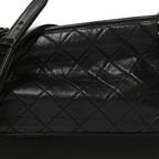 Aged Calfskin Quilted Medium Gabrielle Hobo Black