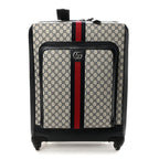 GG Supreme Monogram Web Medium Savoy Trolley Beige Blue