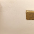Lambskin Quilted Mini Rectangular Flap White Black