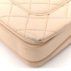 Lambskin Quilted Small Trendy CC Dual Handle Flap Bag Beige
