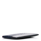 Aged Calfskin Chevron Quilted Medium Gabrielle Cosmetic Case Dark Pink Navy Charcoal