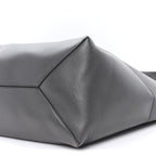 Shiny Calfskin Large Puzzle Fold Tote Dark Grey
