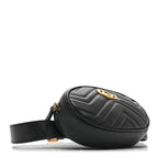 Calfskin Matelasse GG Marmont Belt Bag 85 34 Black