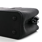 Matte Taurillon Capucines East West Mini All Black