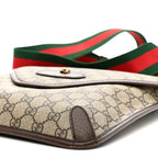 GG Supreme Monogram Web Medium Neo Vintage Flap Messenger Bag Beige New Acero