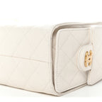 Caviar Quilted Mini Chanel 25 Handbag White