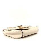 Calfskin Matelasse Mini GG Marmont Shoulder Bag White