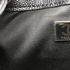 Metallic Caviar Quilted Mini Chanel 25 Handbag Anthracite