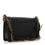 Caviar Quilted New Medium Boy Flap Black
