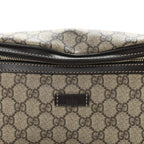 GG Supreme Monogram Belt Bag Dark Brown