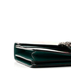 Calfskin Blooms Print Medium Dionysus Shoulder Bag Bright Emerald Multicolor