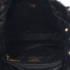 Glazed Calfskin  Quilted Small Chanel 22 Black