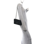 Lambskin Quilted Small Double Flap Black