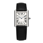 Stainless Steel Calfskin 27mm Tank Solo Quartz Watch