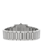 Stainless Steel Diamond Bezel 21mm Tank Francaise Quartz Watch Silver