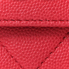 Caviar Quilted Small Business Affinity Flap Pink