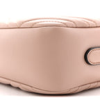 Calfskin Matelasse Small GG Marmont Camera Bag Pink Beige