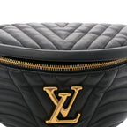 Calfskin Quilted New Wave Bumbag Black