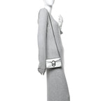 Metallic Calfskin Super Mini Dionysus Shoulder Bag Silver