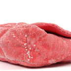 Sequin Quilted Medium Chanel 19 Flap Coral