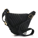 Calfskin Quilted New Wave Bumbag Black