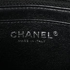 Lambskin Quilted Mini Rectangular Flap Black