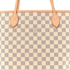 Damier Azur Neo Neverfull MM Rose Ballerine