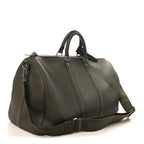 Grained Calfskin Aerogram Keepall Bandouliere 50 Khaki