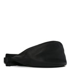 Grained Calfskin Large Slouchy Banana Bag Black