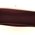 Caviar Suede Calfskin Chevron Medium Boy Flap White