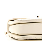 Lambskin Quilted Small Trendy CC Dual Handle Flap Bag White
