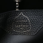 LV X YK Taurillon Capucines MM Black