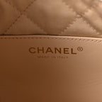 Shiny Calfskin Quilted Mini Chanel 22 White Black