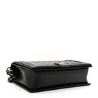 Lambskin Quilted New Medium Boy Flap Black